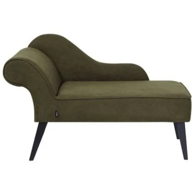 Afbeelding van BIARRITZ Chaise longue Olijfgroen Linkerzijde Polyester