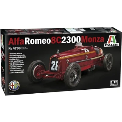 Afbeelding van 1:12 Italeri 4706 Alfa Romeo 8C 2300 Monza Plastic Modelbouwpakket
