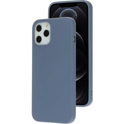 Afbeelding van Mobiparts Silicone Cover Apple iPhone 12 Pro Max Royal Grey