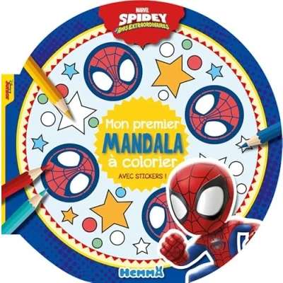 Afbeelding van Marvel Spidey et ses amis extraordinaires: Mon premier mandala à colorier Avec stickers !