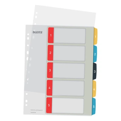 Image de Leitz Cosy 1 5 Printable Index Polypropylène (PP) 300 micromètres feuille(s) fiches