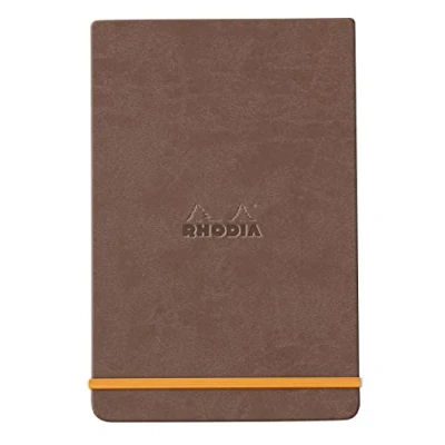Afbeelding van Rhodia, Notitieboekje + schrijfblok, Notitieboekjes en schriften Rho (A5, Rijen, Hardcover)