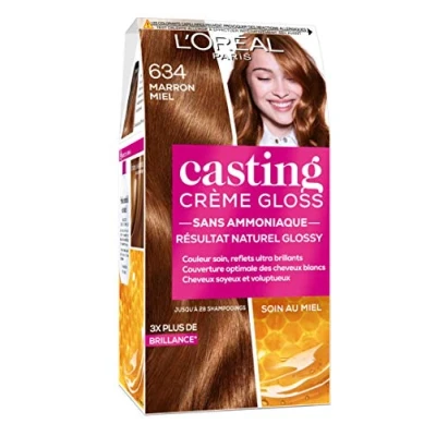 Afbeelding van L&#039;Oréal Paris Casting Crème Gloss toon op haarkleur zonder ammoniak honingbruin (634)