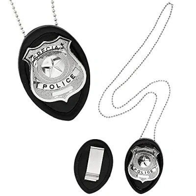 Afbeelding van Widmann wdm05860 Halsketting met badge politie om vast te klemmen, meerkleurig, Eén maat