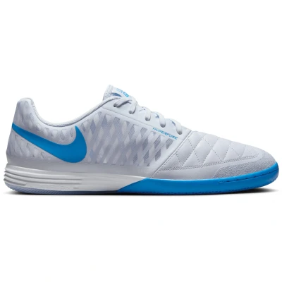 Afbeelding van Nike Performance Lunargato II Zaalvoetbalschoenen, Heren, Maat: 46, Football grey/light photo blue Leer/ synthetisch