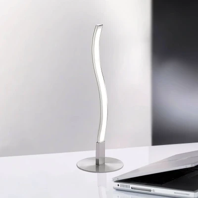 Afbeelding van LED tafellamp Wav 3.000K 30cm staal