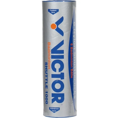 Afbeelding van Badmintonshuttle NS 1000 geel medium set van 6 Victor