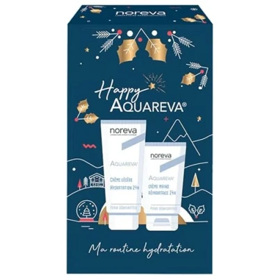 Afbeelding van Noreva Aquareva 24H Hydraterende Crème Lichte Textuur 40 ml + Herstellende Handcrème 50