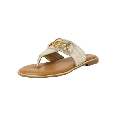 Afbeelding van Tamaris Teensandalen, Dames, Maat: 41, Light gold Leer
