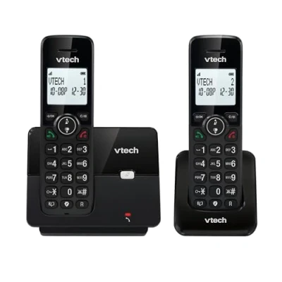 Afbeelding van VTECH CS2001 Draadloze DECT telefoon met 2 handsets voor thuis ongewenste oproepblokkering, betrouwbaar lang bereik tot 300 m, nummerherkenning