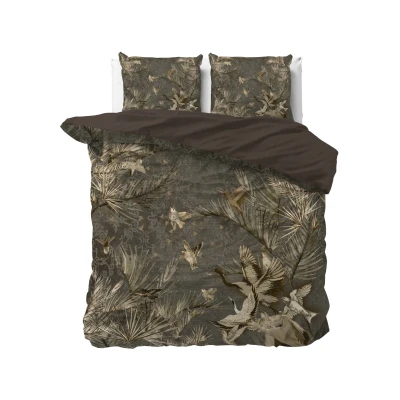 Afbeelding van Dekbedovertrek 1 Persoons 140x200 Dreamhouse Satijn Taupe