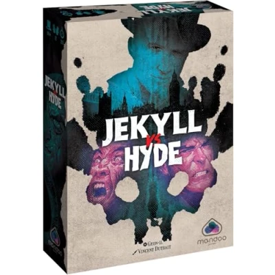Afbeelding van Blackrock Games Jekyll VS Hyde gezelschapsspel spel voor 2 spelers vanaf 10 jaar kaartspel duel tactisch en snel vouwspel