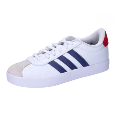 Afbeelding van adidas VL Court 3.0 schoenen voor kinderen, uniseks, Cloud wit/donkerblauw/beter scharlaken