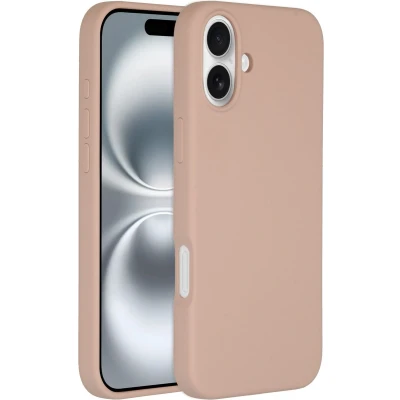 Afbeelding van Accezz Hoesje Geschikt voor iPhone 16 Plus Siliconen Liquid Silicone Backcover MagSafe Roze