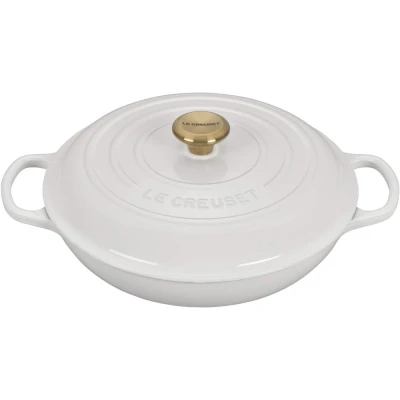 Afbeelding van Le Creuset Campagnard Braad /stoofpan Ø30 Cm Wit
