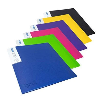 Afbeelding van Rapesco 1646 Germ Savvy antibacterieel, A4 documentenbescherming met 20 hoesjes, verschillende kleuren, 6 documentenbeschermers