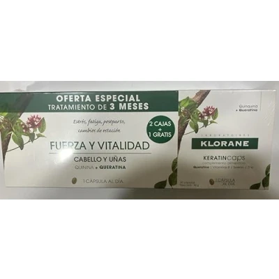 Afbeelding van Klorane Trio Keratincaps 90 capsules
