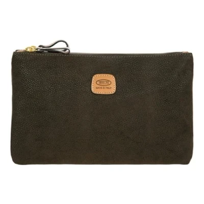 Afbeelding van Brics Kleine Schoudertas / Crossbody Tas Dames Leer Life Groen