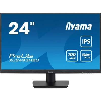 Image de iiyama ProLite XU2493HSU B7 Écran LED 24&quot; (23.8&quot; visualisable) 1920 x 1080 Full HD (1080p) @ 100 Hz IPS 300 cd/m² 1300:1 1 ms HDMI, DisplayPort haut parleurs noir mat