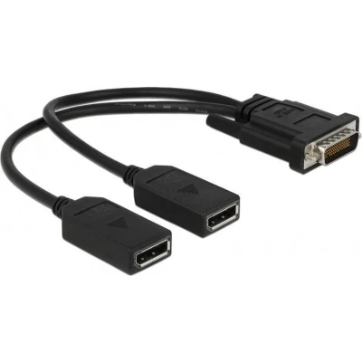 Afbeelding van Delock Adapter DMS 59 Stecker 2 x DP Buchse 25 cm