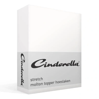 Afbeelding van Cinderella Molton Hoeslaken Matrasbeschermer voor Topper 80/90 x 200/210 cm tot 15 Wit