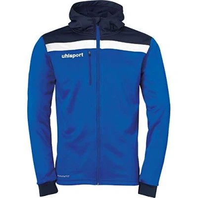 Afbeelding van uhlsport Sweater met rits voor kinderen, Maat: 128, Azurblau/marine/weiß