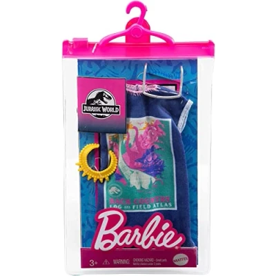 Afbeelding van Barbie Jurassic World GRD47 Fashion Look Pack jurk met accessoires