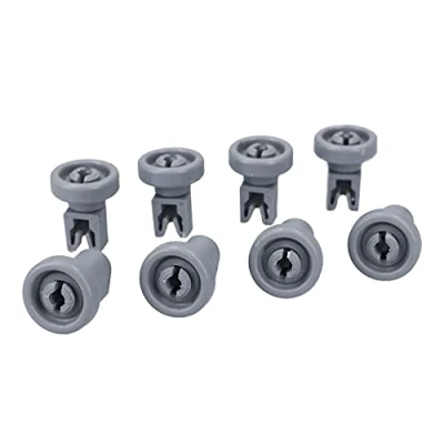 Afbeelding van DL pro Set van 8 wielen voor AEG Electrolux Juno Zanker Zanussi 5028696700/0 50286967000 vaatwasser korf Favorit bovenste