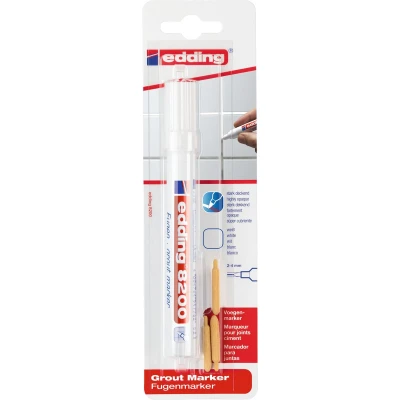 Afbeelding van Edding Voegenmarker E 8200, Wit, Op Blister