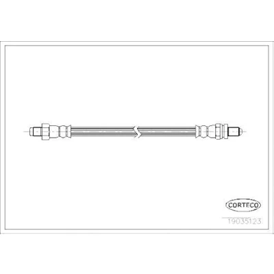 Afbeelding van CORTECO 19035123 Remslang 346 M10X1 FORD: FIESTA 4