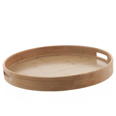 Afbeelding van Rond dienblad, diameter 40 cm. Bamboe