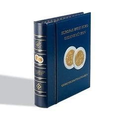 Afbeelding van Leuchtturm Leuchtturm, Optima Classic, Album (4 rings) Europa&#039;s Herdenkings 2 Euromunten deel V incl. cassette Blauw afm: 250x280x65 mm. per
