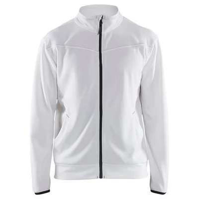 Image de Sweat zippé blanc/gris foncé