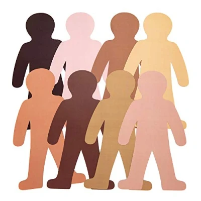 Afbeelding van Baker Ross AW758 Multicultral People uitsnijdingen verschillende kleuren