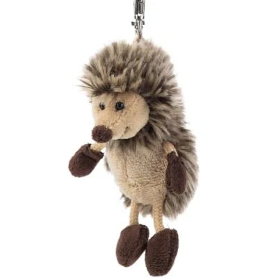 Afbeelding van Schaffer 0239 Iggy egel pluche sleutelhanger (staand), Bruin, ca. 12 cm, modern, Modern