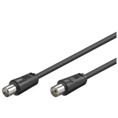 Image de Câble d&#039;antenne M/F 75 ohm couleur NOIR 5 m