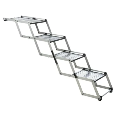 Afbeelding van Trixie vouwtrap 4 delig aluminium / kunststof tpr tot 75 kg