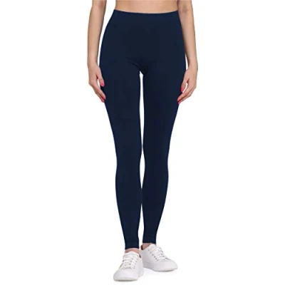 Afbeelding van Bellivalini BLV BLV50 184 LE Dames Capri Leggings Sport Vrijetijdsbroek 3/4 Lengte Katoen Sporbroek Yogabroek Marineblauw XL