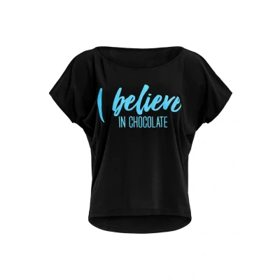 Afbeelding van Winshape MCT002 Ultra Light Tshirt print, Dames, Maat: XXL, Black/glitter/neon blue