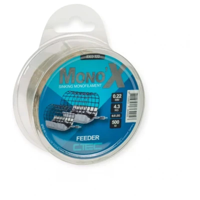 Afbeelding van C Tec Mono X Feeder Brown 0.22mm/4.3kg 500m Vislijn