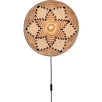 Afbeelding van GOOD&amp;MOJO Wandlamp Andros NaturelWit Ø45cm