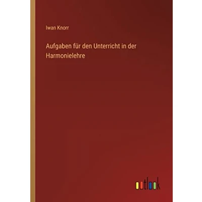 Afbeelding van Aufgaben für den Unterricht in der Harmonielehre