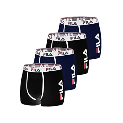 Afbeelding van Fila Boxer Fi/1bcx4/Fu5040 Boxershorts voor heren, 4 stuks, Nm