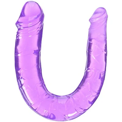 Afbeelding van Baile Realistic Double Dildo Purple