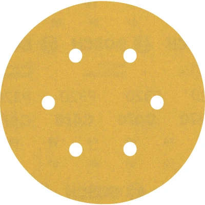 Image de BOSCH 2608900924 Feuille abrasive Expert C470 Best for Wood and Paint, diamètre 150 mm, grain 320, 6 trous (50 pcs)