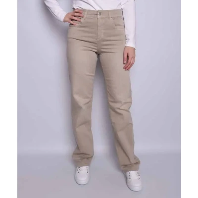 Afbeelding van Angels Wide Leg Jeans Lara Stretch Zand 4230