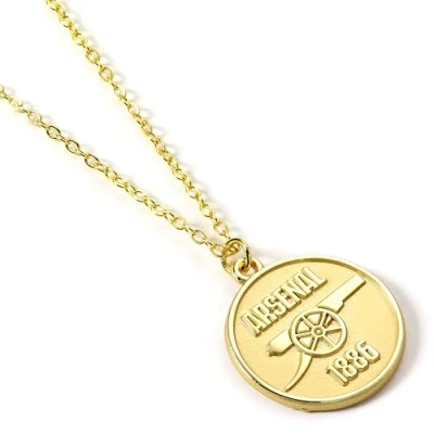 Afbeelding van The Carat Shop Arsenal Voetbal Club Embleem Logo Vergulde Halsketting Collier