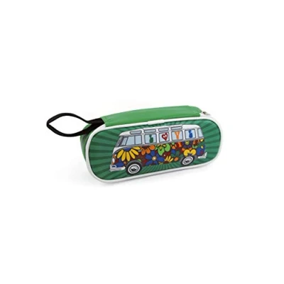 Afbeelding van BRISA VW Collection Vintage Retro Love Bus, pennenetui en make uptas, 23 cm, T1