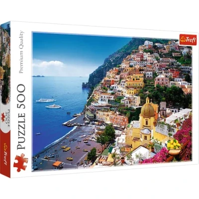 Afbeelding van Trefl Puzzel Positano, Amalfikust, Italië, 500 stukjes, premium kwaliteit, voor volwassenen en kinderen vanaf 10 jaar