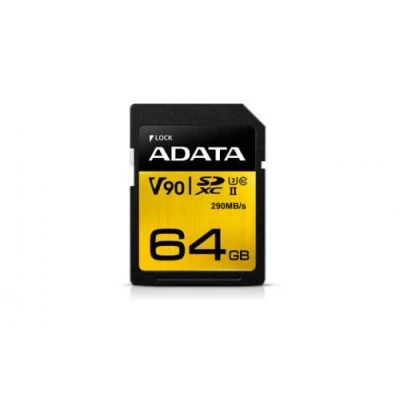 Image de ADATA Premier ONE Carte mémoire flash 64 Go UHS II U3 / Class10 SDXC